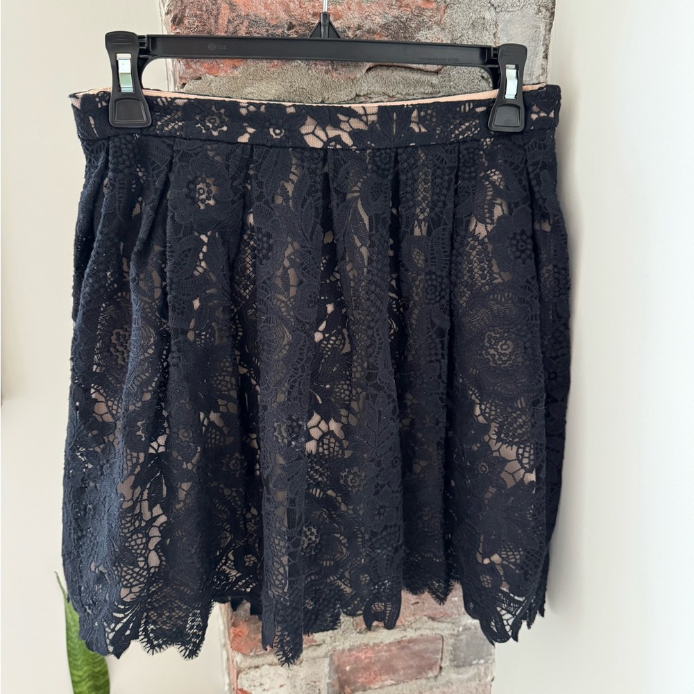 Joie Black Lace Mini Skirt